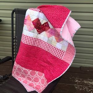 Pink Hearts Quilt